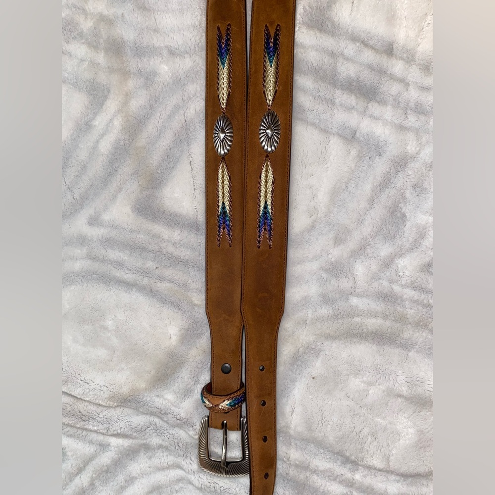 Native Hand-crafted Leather Belt
